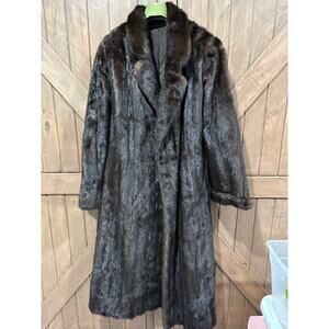 Scaasi Fur -  Long Brown Fur Coat - Vintage